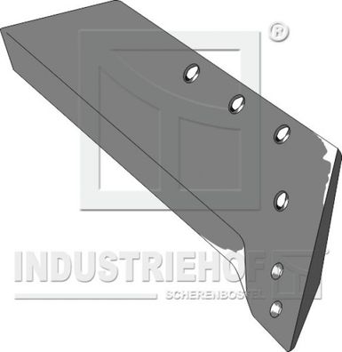 Wechselspitzenschar - 16" - rechts 34.0178-H6 zu Plugkörper Typ H6 (Kuhn)