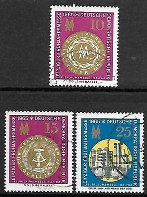 DDR gestempelt Michel Nummer 1090-1092