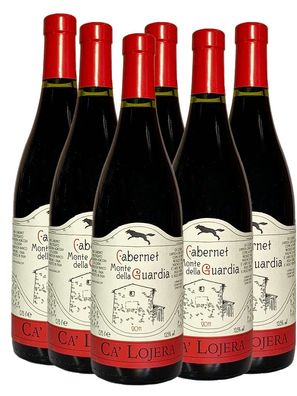Ca Lojera Monte della Guardia Cabernet Rot 2011, 6 Flaschen