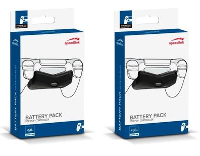 PACK 2x Power Akku ZusatzAkku BatteryPack für Sony PS4 Controller GamePad