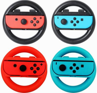 2x Lenkrad Steuer Aufsatz Griff Grip Wheel Nintendo Switch Joy Con Controller Gamepad