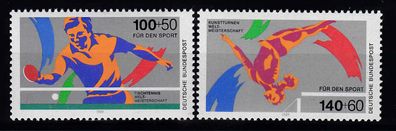 1989 Bund Sporthilfe, MiNr. 1408-09, postfrisch