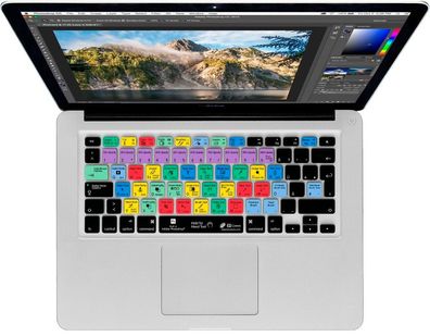 KB TastaturAbdeckung Shortcuts Cover Schutz für Photoshop MacBook Pro / Air