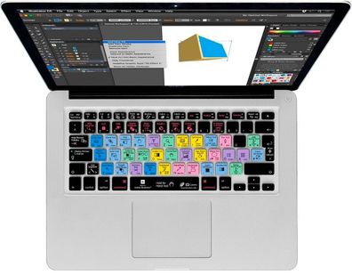 KB TastaturAbdeckung Shortcuts Cover Schutz für Illustrator MacBook Pro / Air