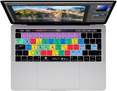 KB TastaturAbdeckung Shortcuts Cover Schutz für Photoshop MacBook Pro 13" 15"
