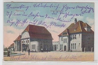 12445 Ak Saarlouis neuer Bahnhof 1912