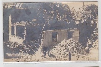 02888 Foto Ak Explosion Oppau Haus Gartenstrasse 21.9.1921