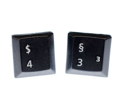 PC Keyboard Tastatur Manschettenknöpfe + Box Miniblings Zeichen Taste Computer