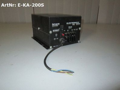 Netzgerät Elektromatic KA 200S Stromversorgung Wohnwagen gebr. 200VA/12V