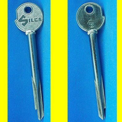 Silca XZ2C - Kreuzbart Schlüssel Rohling - Gesamtlänge 100 mm