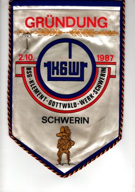 Wimpel Gründung KGW 2.10.1987 Schwerin