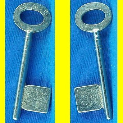 Börkey Chubb-Einsteckschloss-Schlüssel 136 E/5 Halm 5 mm Bart ca. 16 x 16 mm