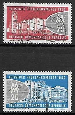 DDR gestempelt Michel-Nummer 750-751