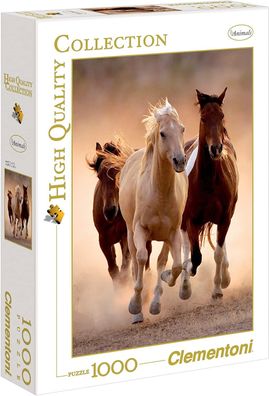 Clementoni High Quality Collection Puzzle "Running Horses" 1000 Teile Puzzel