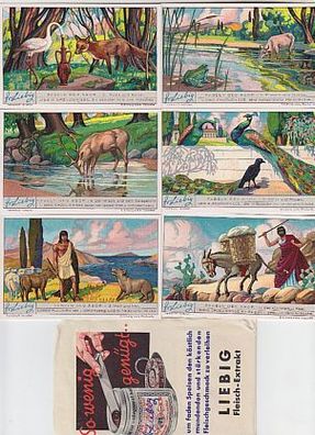 Liebigbilder Serie 1038 "Fabeln des Äsop" komplett 1933 (107470)