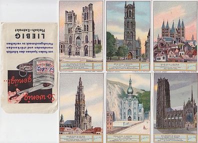 Liebigbilder Serie 1046 "Belgische Kirchen" komplett 1933 (109250)
