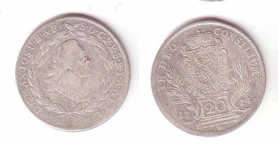 Silber Münze 20 Kreuzer Bayern 1774 (104884)