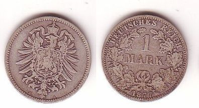 1 Reichsmark Silber Münze 1877 A (109508)