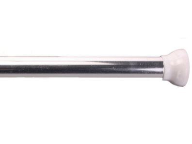 Federstange / Duschvorhangstange Chromfarbig 75-125cm. Aluminium