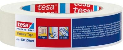 tesa - tesakrepp 4348 - Malerband - 19mm x 50m weiß