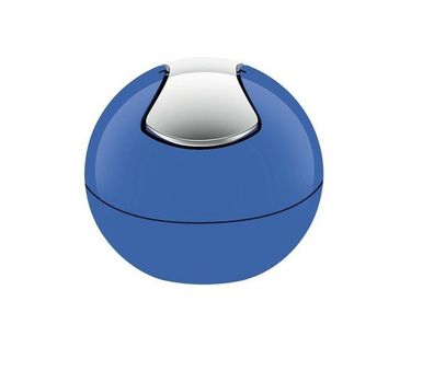 Bowl Shiny Blau Abfalleimer Kosmetikeimer Tischeimer Blue Swiss Design