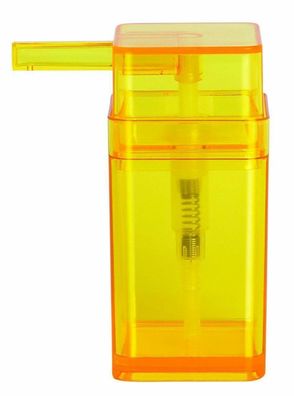 Cubo Clear Gelb Seifenspender Markenprodukt Schweiz Swiss Design Yellow