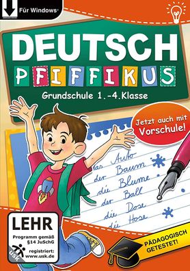 Deutsch Pfiffikus - Grundschule 1.-4. Klasse - Lernspiel für Kinder - Download