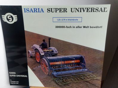 Isaria Super Universal für Gespann-Zug und Traktor-Zug, Blechschild