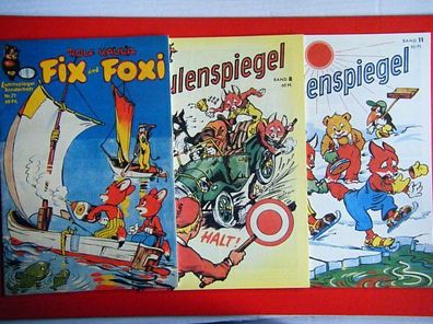 Fix und Foxi, Hethke ,3 Hefte in sehr gutem, ungelesenem Zustand
