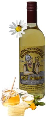 Met (Honigwein) Feinherb 12 % vol., 0,75 Liter Flasche