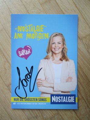 Radio Energy NRJ Nostalgie Moderatorin Sarah - handsigniertes Autogramm!!!