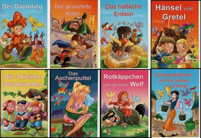 bekannte 8 Märchen der Brüder Grimm als Kurzgeschichten zum Vorlesen