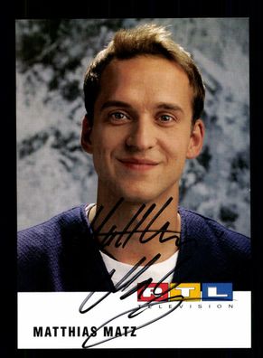 Matthias Matz RTL Autogrammkarte Original Signiert ## BC 144598