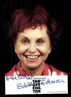 Edith Teichmann Autogrammkarte Original Signiert ## BC 144760