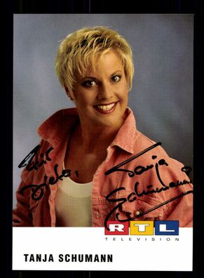 Tanja Schumann RTL Autogrammkarte Original Signiert ## BC 144851