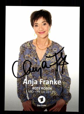 Anja Franke Rote Rosen Autogrammkarte Original Signiert ## BC 150641