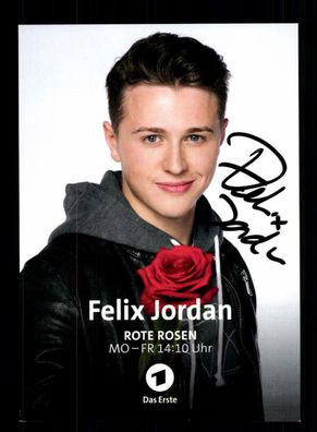 Felix Jordan Rote Rosen Autogrammkarte Original Signiert ## BC 150645