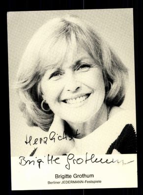 Brigitte Grothum Autogrammkarte Original Signiert ## BC 150710