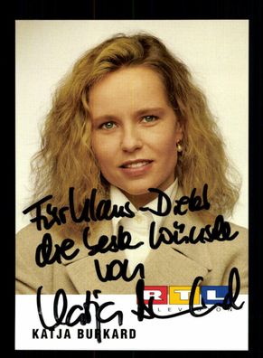 Katja Burkard RTL Autogrammkarte Original Signiert ## BC 151757