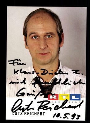 Lutz Reichert RTL Autogrammkarte Original Signiert ## BC 152142
