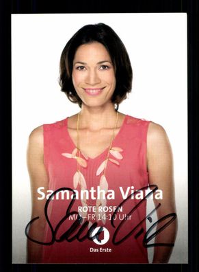 Samantha Viana Rote Rosen Autogrammkarte Original ## BC 153990