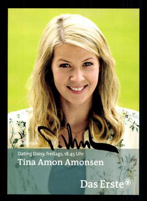 Tina Amon Amonsen Dating Daisy Autogrammkarte Original Signiert # BC 40236