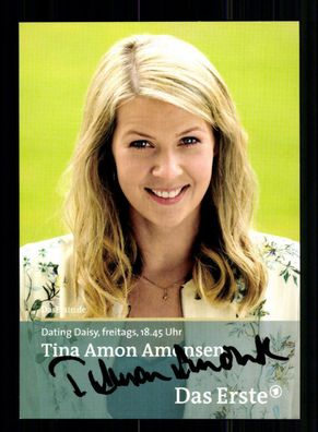 Tina Amon Amonsen Dating Daisy Autogrammkarte Original Signiert ## BC 159043
