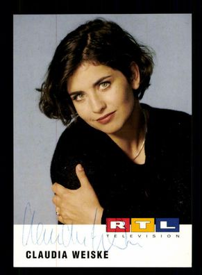Claudia Weiske RTL Autogrammkarte Original Signiert ## BC 144567