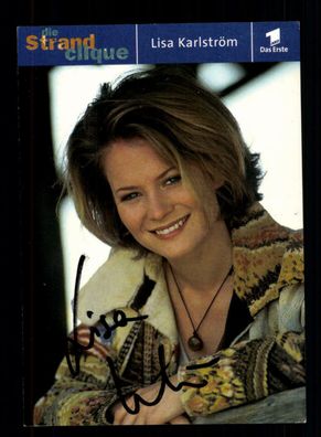Lisa Karlström die Strand Clique Autogrammkarte Original Signiert ## BC 148803