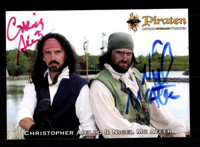 Christopher Aiello und Nigel Mc Ateer Autogrammkarte Original ## BC 149032