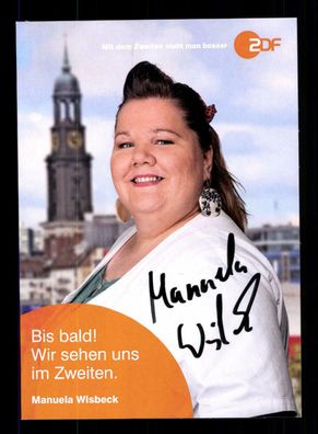 Manuela Wisbeck Notruf Hafenkante Autogrammkarte Original Signiert ## BC 150558