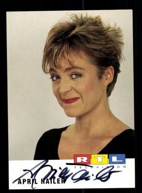 April Hailer RTL Autogrammkarte Original Signiert ## BC 150708