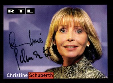 Christine Schuberth RTL Autogrammkarte Original Signiert ## BC 151011