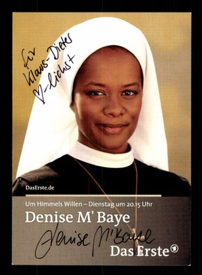 Denise M Bayer Um himmels willen Autogrammkarte Original Signiert ## BC 151666